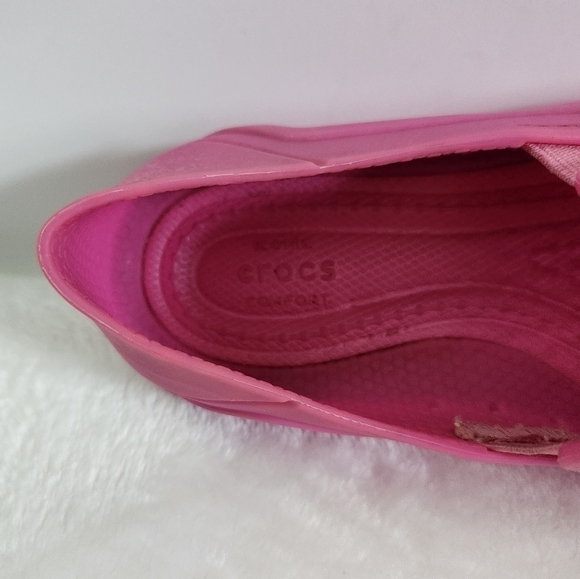 CROCS Barbie Pink Citilane Roka Slip On Shoes Children Size 10-11 - Picture 8 of 13